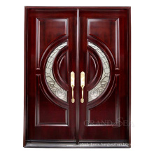 Hot sale double panel teak wood main door designs